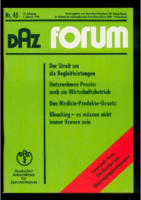 DAZ Forum Nr 45